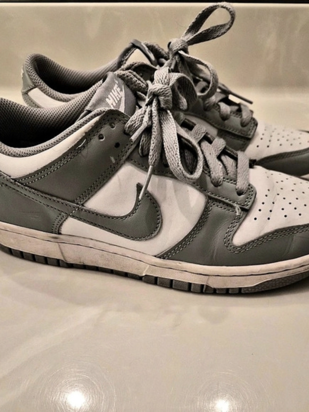 Nike Dunk Low Sneakers Gray White US 6.5